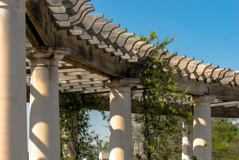 timber wood pergola