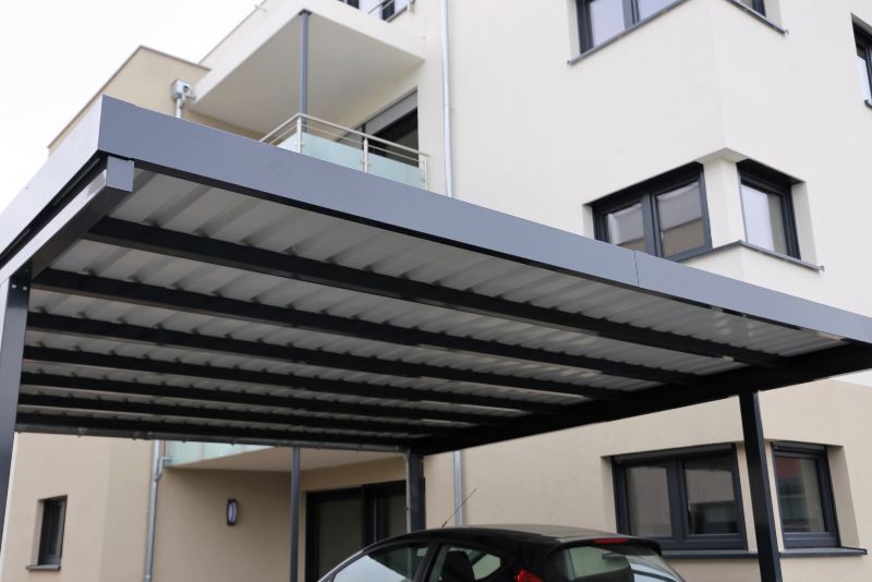 modern carport attached to house
