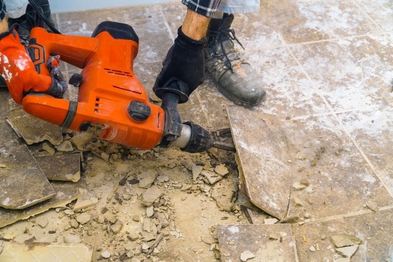 tile removal machine hire