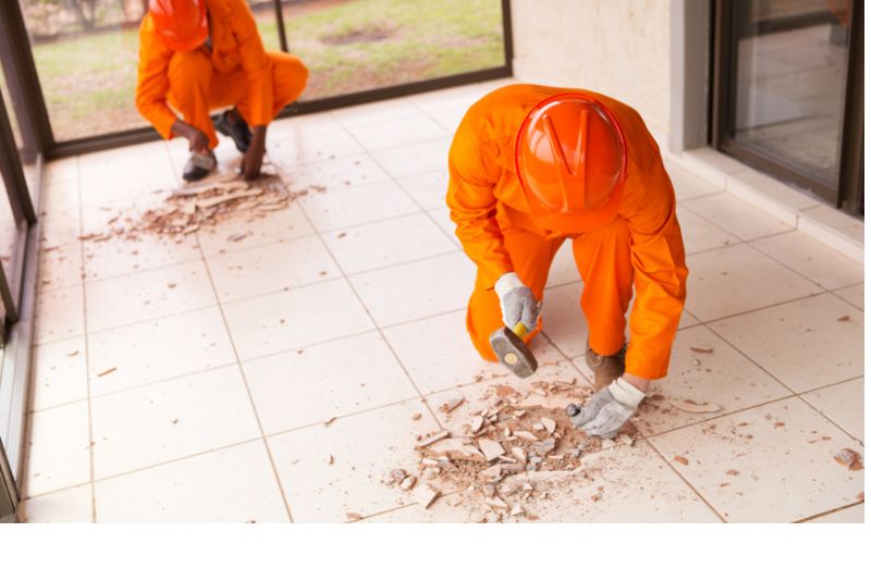 roof tile removal