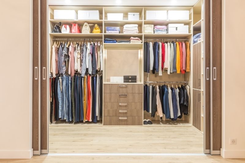 built in wardrobe and drawers